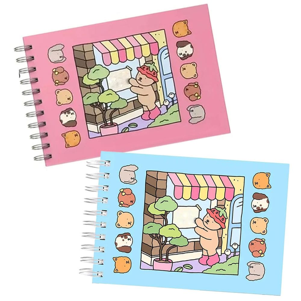 Livrinho de Colorir Kit 2 unidades Livro Caderno Pintura Arte Desenho Lazer Relaxante Criatividade Distraçao