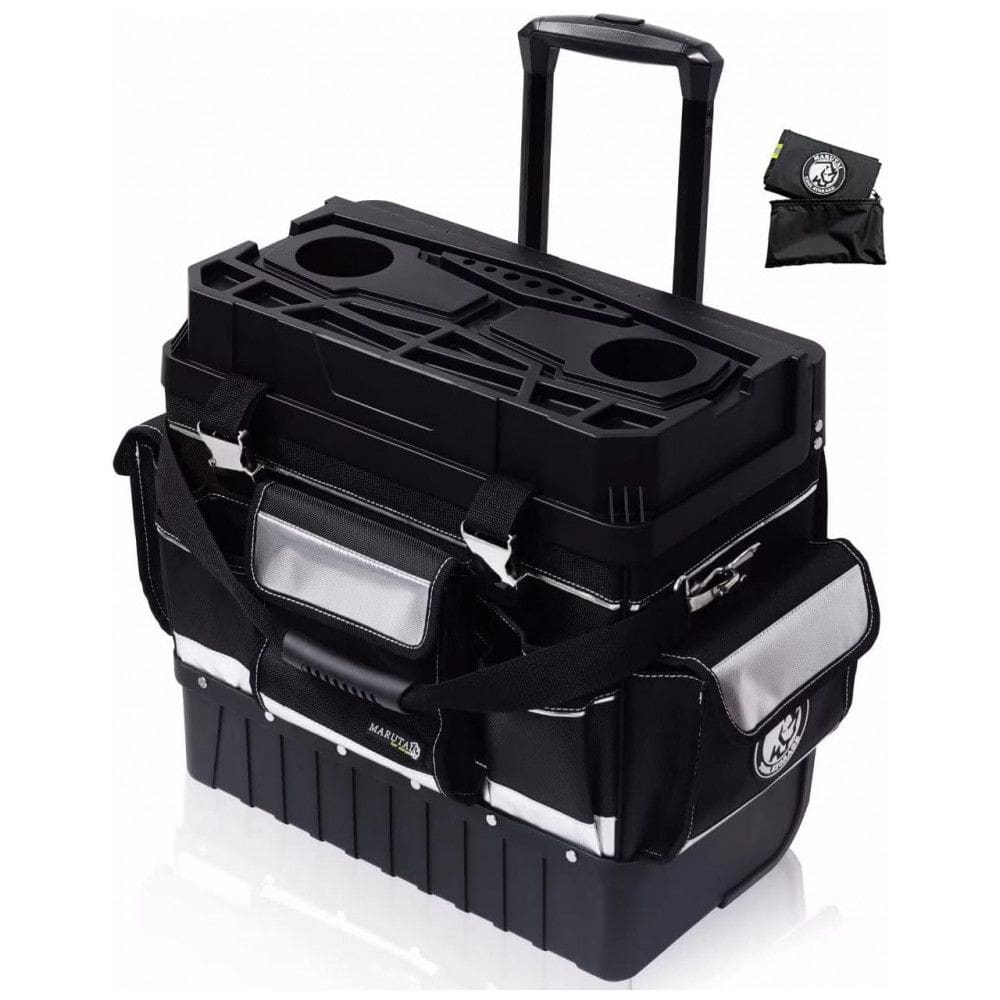Caixa de Ferramentas Organizadora com Rodas e 24 Compartimentos, MARUTAI TOOL STORAGE G01, Preto