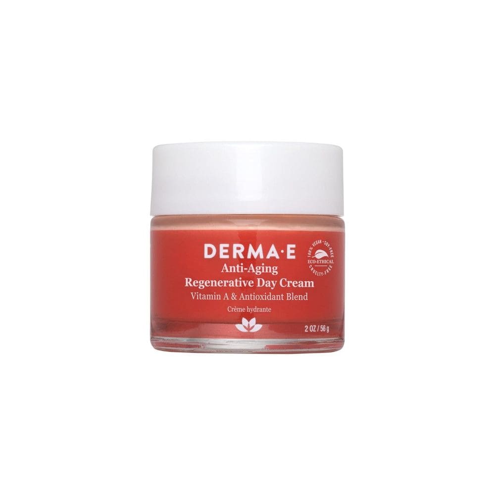 Creme Facial Anti Rugas Reafirmante Leve com, Óleo de Jojoba e Vitamina 56g, DERMA E 2125, Vermelho