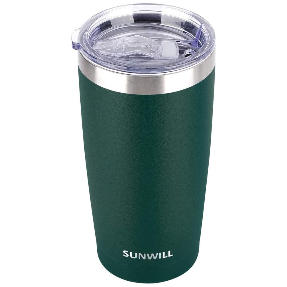 Copo Térmico 600 mL para Cerveja, Café com Isolamento a Vácuo, SUNWILL, Verde