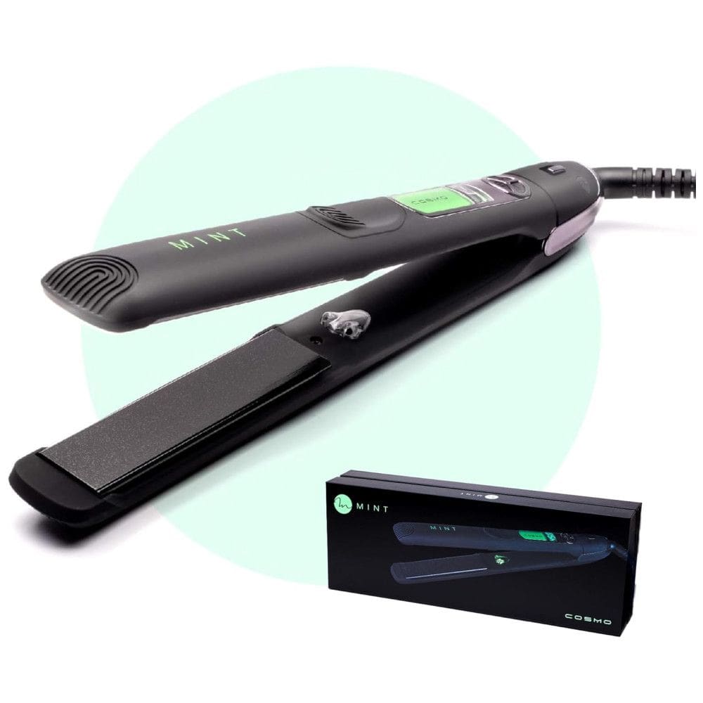 Chapinha Prancha de Cabelo  com Placas de Turmalina e Cerâmica Iônica, Bivolt, MINT, Preto