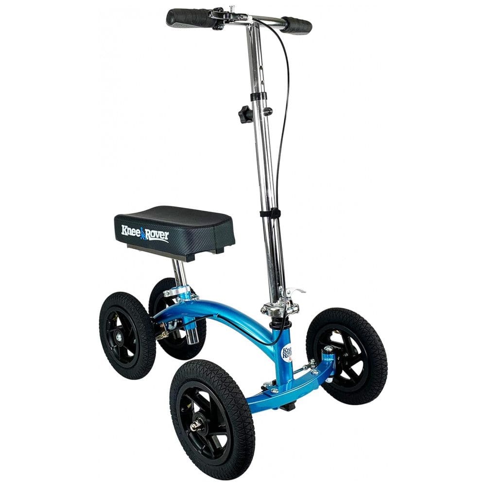 Andador de Joelho Direcionável até 136 kg, KneeRover, Azul Metálico