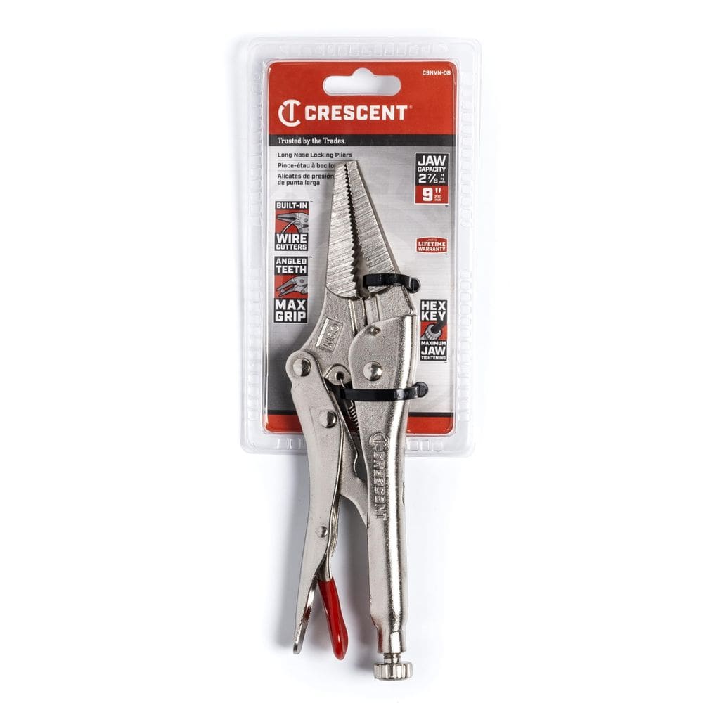 Alicate de fixação de bico longo Crescent C9NVN com cortador de fio