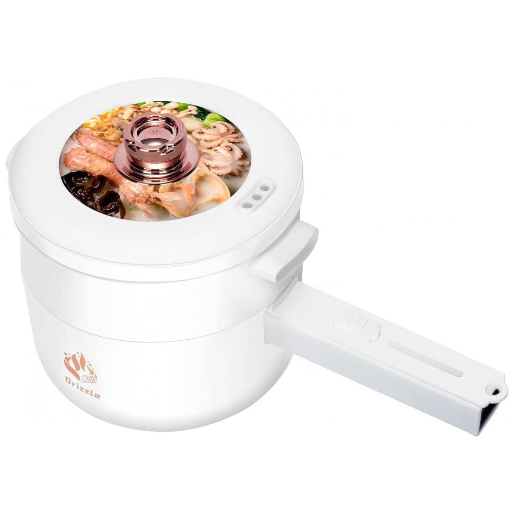 Panela Elétrica Multifuncional a Vapor 1,8 Litros com Revestimento Antiaderente, 700W 110V, Drizzle, Branca