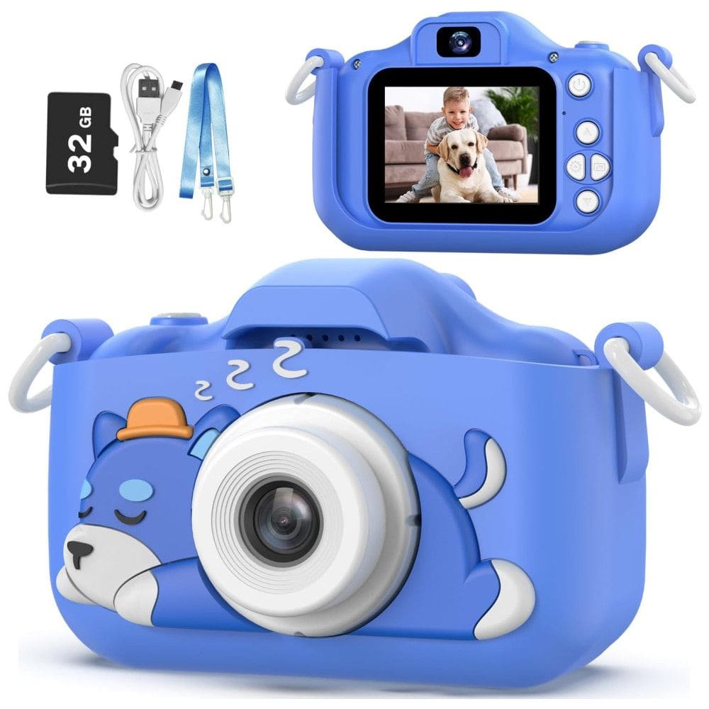 Câmera Selfie Infantil Goopow para Meninas/Meninos de 3-9 Anos, Câmera Digital com Capa Protetora e Cartão SD 32GB. Goopow.