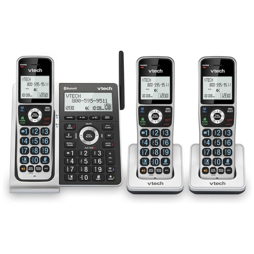 Telefone sem Fio com Bluetooth, Sistema de Atendimento, Bloqueador de Chamadas, Anúncio de Identificação de Chamadas, Tela Retro iluminada