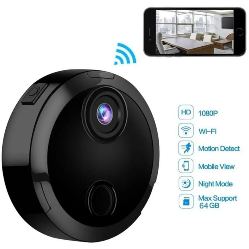 Câmera de segurança WiFi 1080p sem fio interna com visão noturna