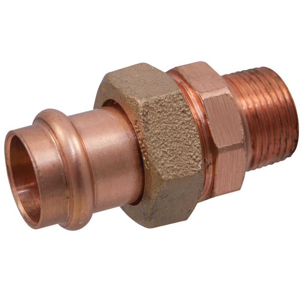 Encaixe rosqueado macho Copper Union Press de 1/2 polegada NIBCO