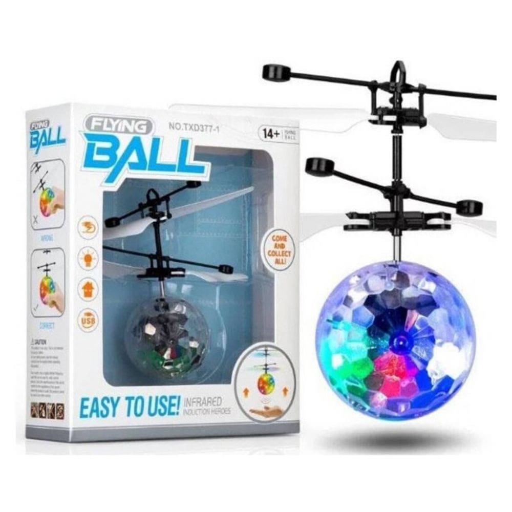 Bola flutuante de drone, bola voadora com sensor, luzes LED, USB