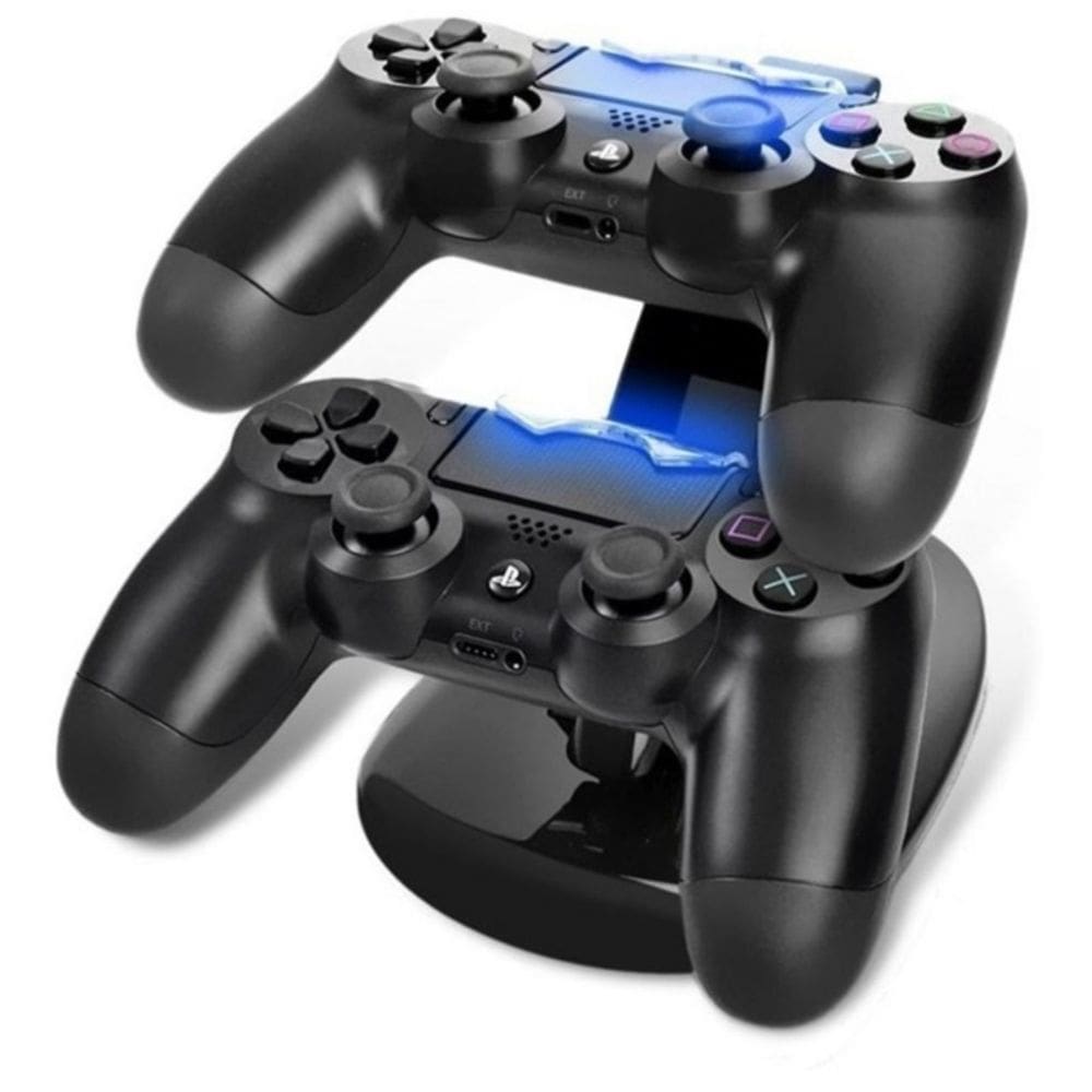 Base de carregamento para carregador USB duplo do controlador PS4 - preto