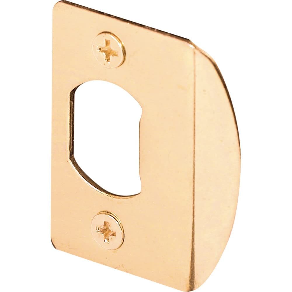 Batente de porta PRIME-LINE E 2232 Latch Strike Brass 4 cm, pacote com 2