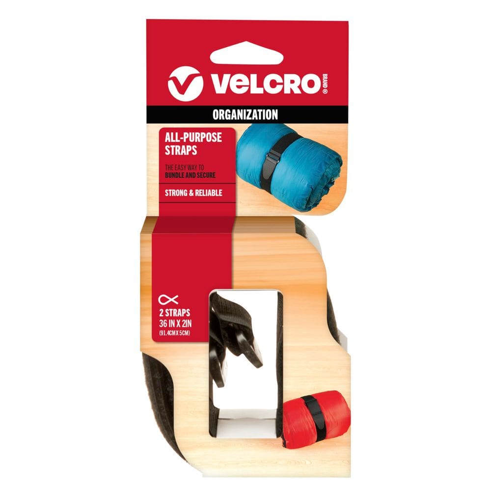 Pulseiras multiuso, marca fecho aderente, 91 cm x 5 cm, pretas, pacote com 2