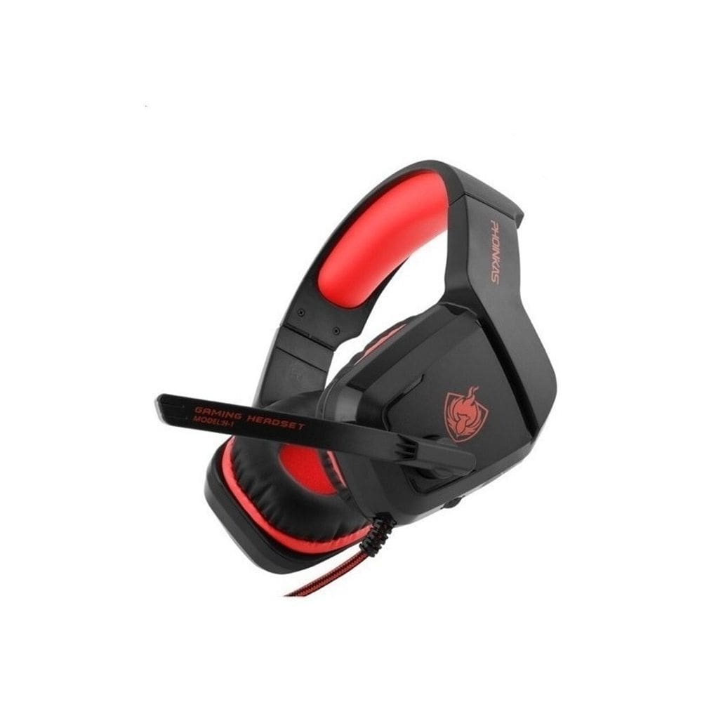 Fone de ouvido para jogos Phoinikas H1 RED para PS4, Switch, PC e Cel
