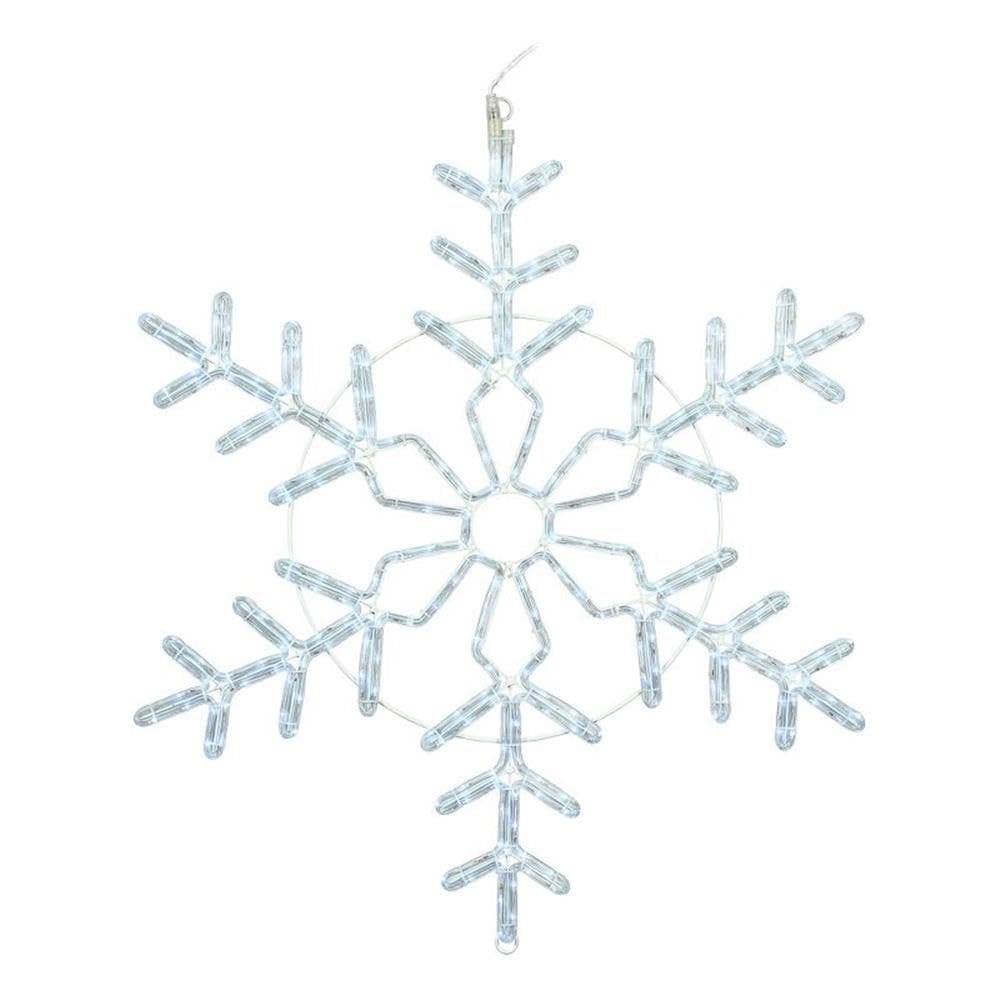 Ornamento suspenso Vickerman 91cm LED branco Snowflake