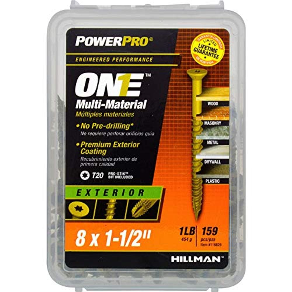 Parafuso multimaterial Hillman POWERPRO ONE No. 8 x 3,8 cm
