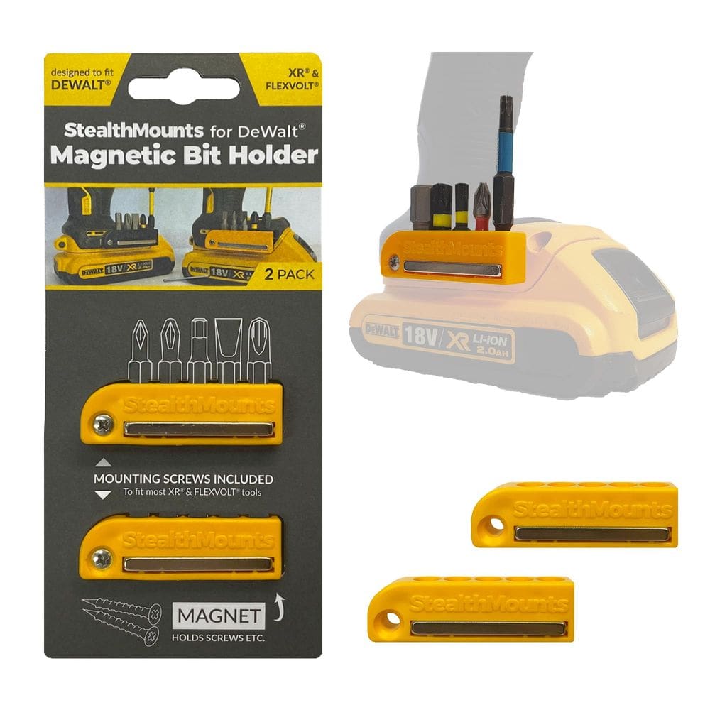 Suporte de brocas magnético StealthMounts compatível com Dewalt XR Flexvolt