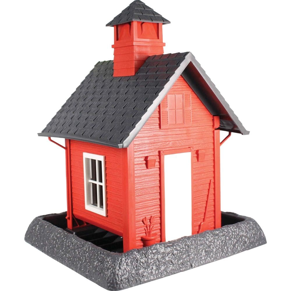 Birdfeeder North States School House 24x26x34 cm Vermelho