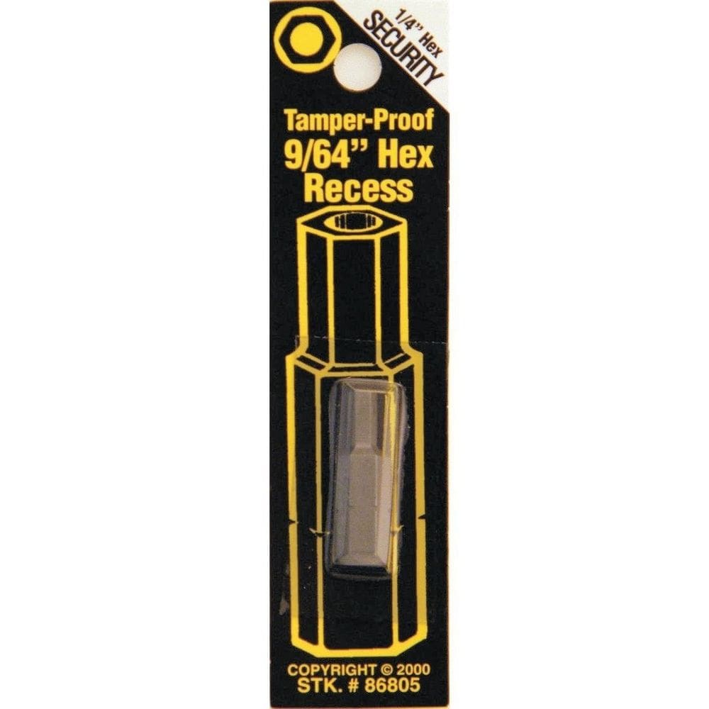 Broca hexagonal de segurança Best Way Tools 86805 9/64” de 2,5 cm