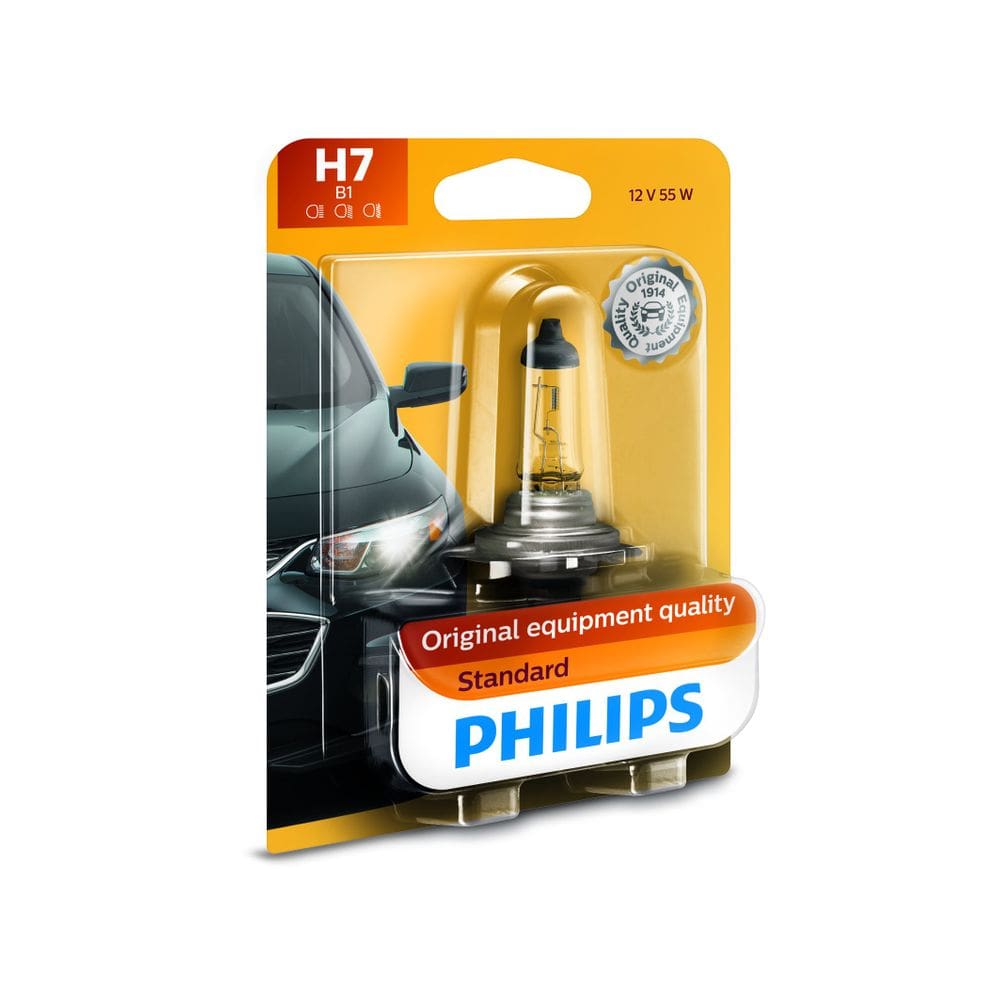Lâmpada de farol Philips H7 Standard Halogen 12972B1, 1 pacote
