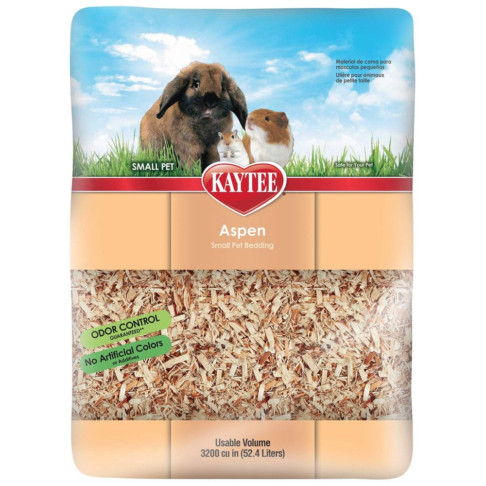 Roupa de cama para animais de estimação Kaytee Aspen Hardwood 52,4 L para pequenos animais