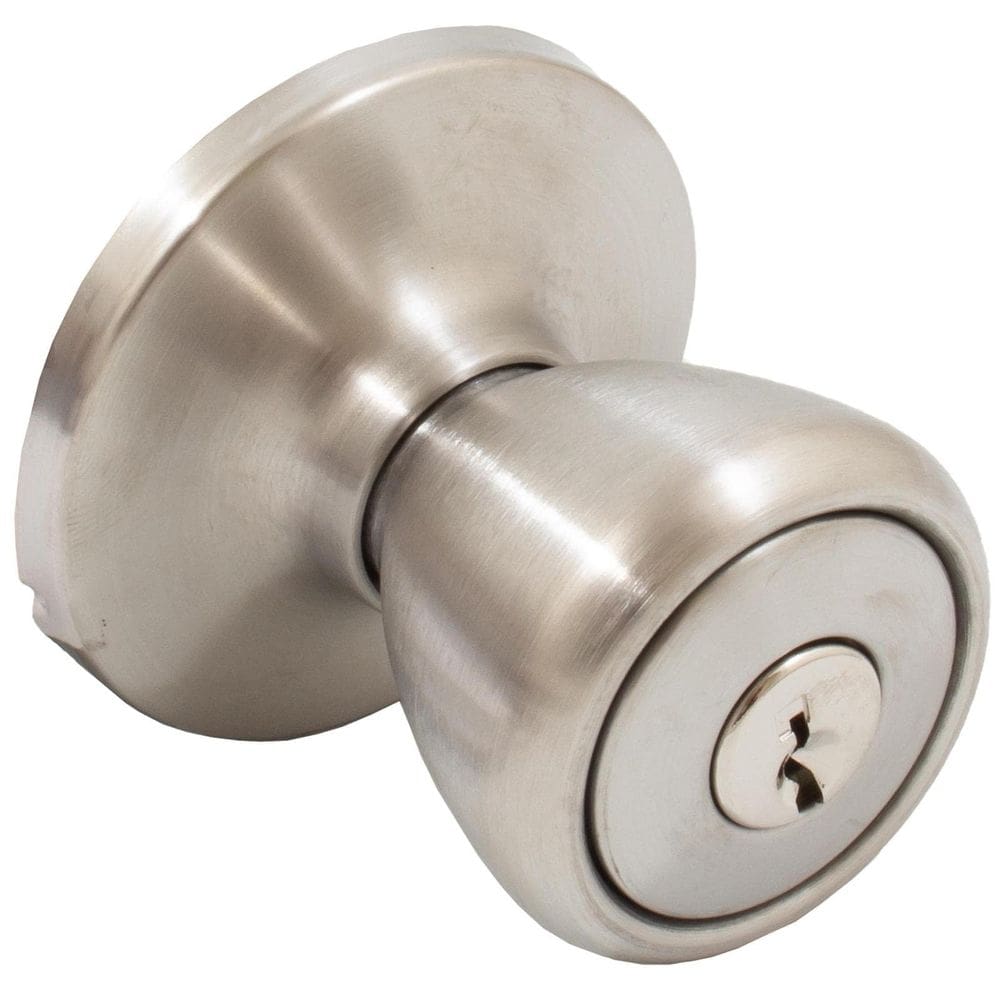 Fechadura de trabalho de entrada Stone Harbor Hardware KW Satin Stainless