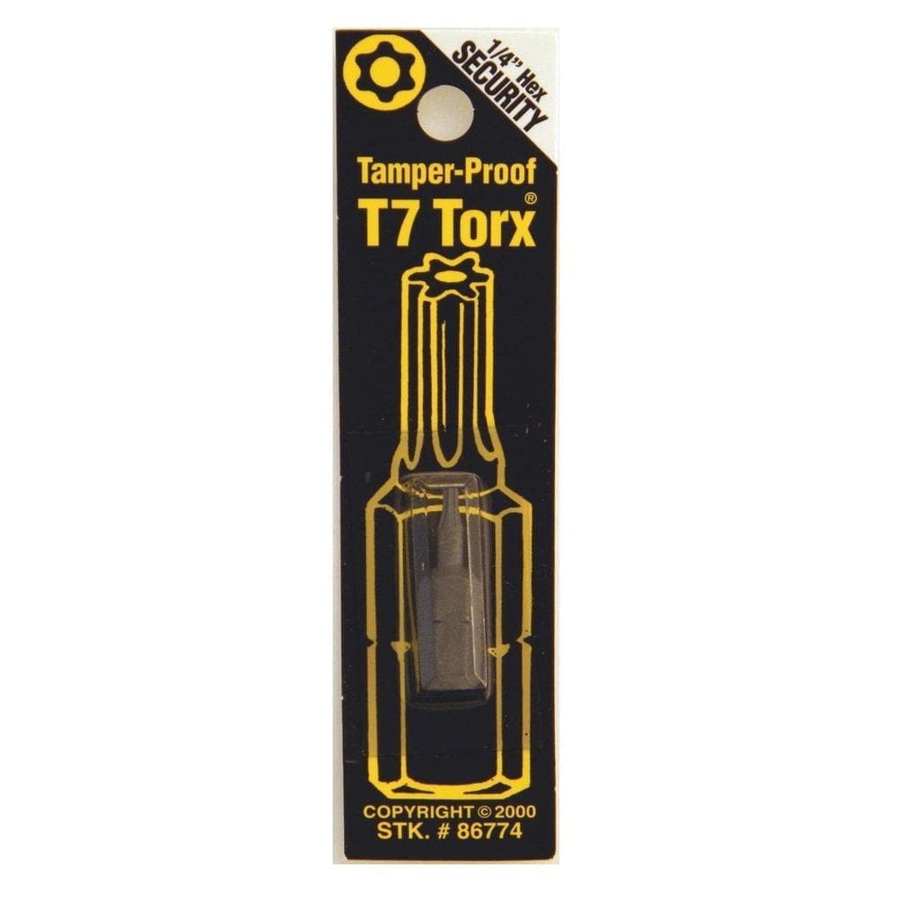 Fastener Bit Best Way Tools 86774 T7 TORX Security