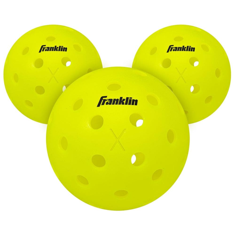 Bolas de pickleball Franklin Sports X-40, pacote com 3 bolas ao ar livre