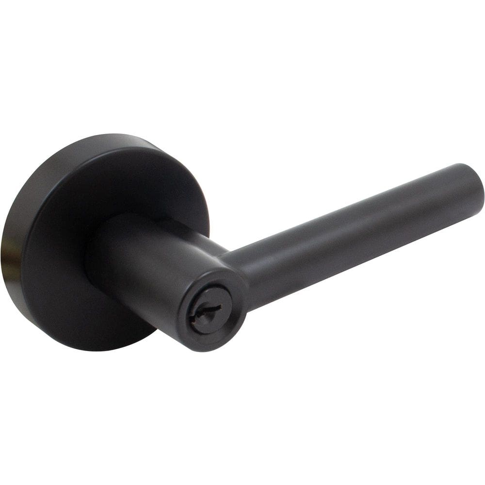 Alavanca de porta Stone Harbor Hardware Zurich Matte Black KW Keyway