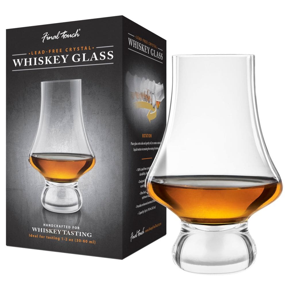 Copo de degustação de uísque Final Touch Final Touch Crystal sem grafite 7,5x7,5x12cm