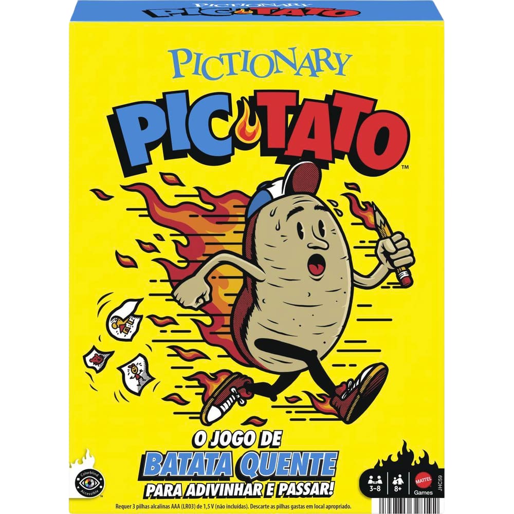 Jogo de Tabuleiro Diverso Pictionary Pictato JHC59 Mattel