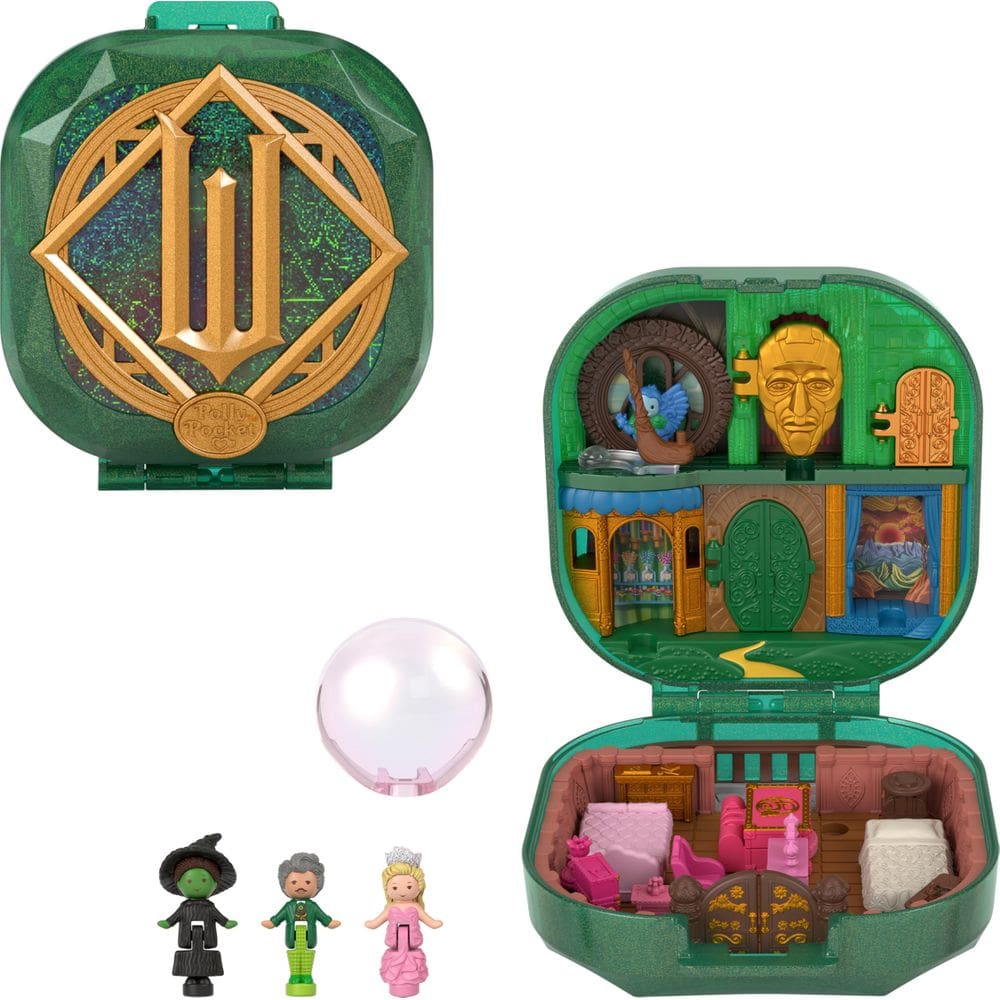 Conjunto de brinquedos compacto Mattel Polly  Wicked Collector