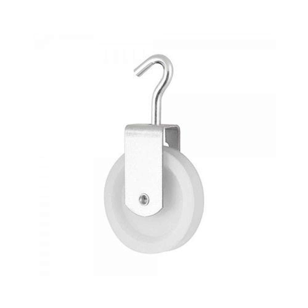 Roldana Para Poço Com Gancho 8cm - Ideal Para Levantamento De Baldes E Sistemas Manuais