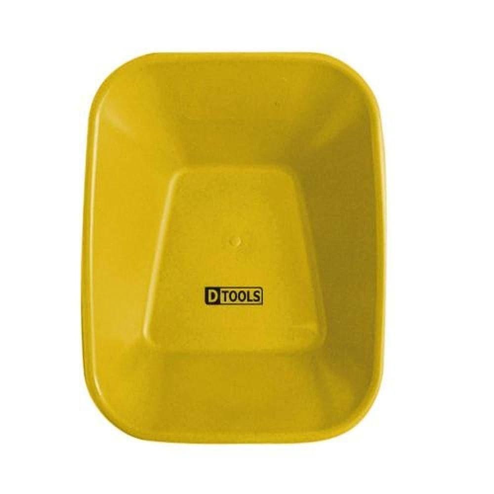 Caçamba Amarela Pvc 60 Litros Sem Furo Para Carrinho - Dtools