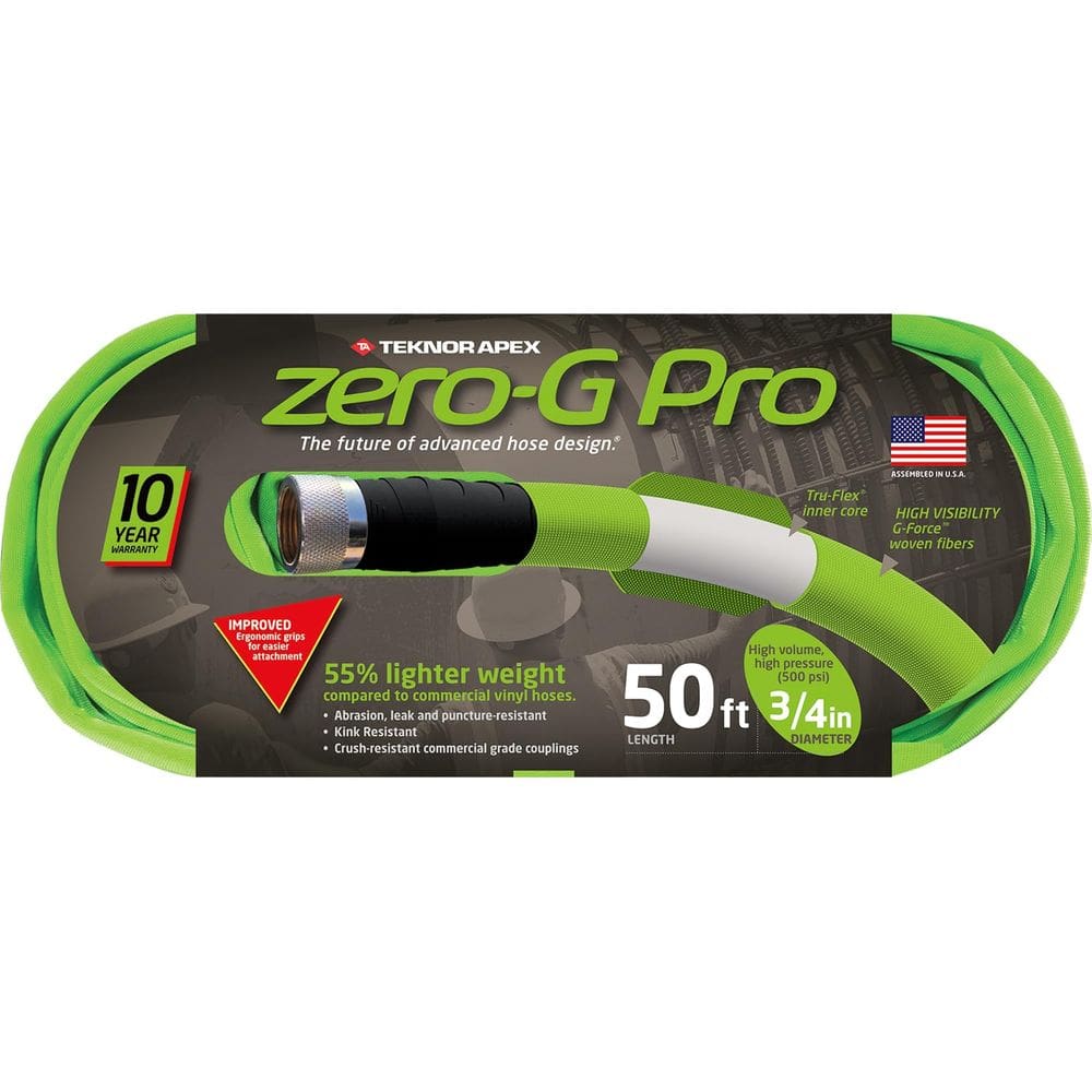 Mangueira de jardim Teknor Apex Zero-g Pro 3/4 polegadas 15 m leve