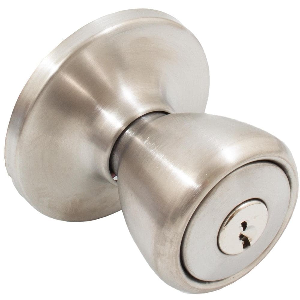 Fechadura de entrada Stone Harbor Hardware em aço inoxidável acetinado