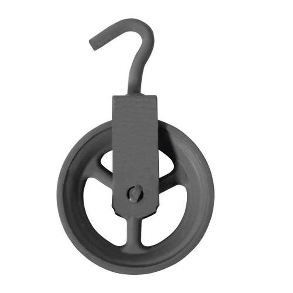 Roldana Para Poço 8cm (ferro Fundido) - Ideal Para Sistemas De Elevação Em Poços