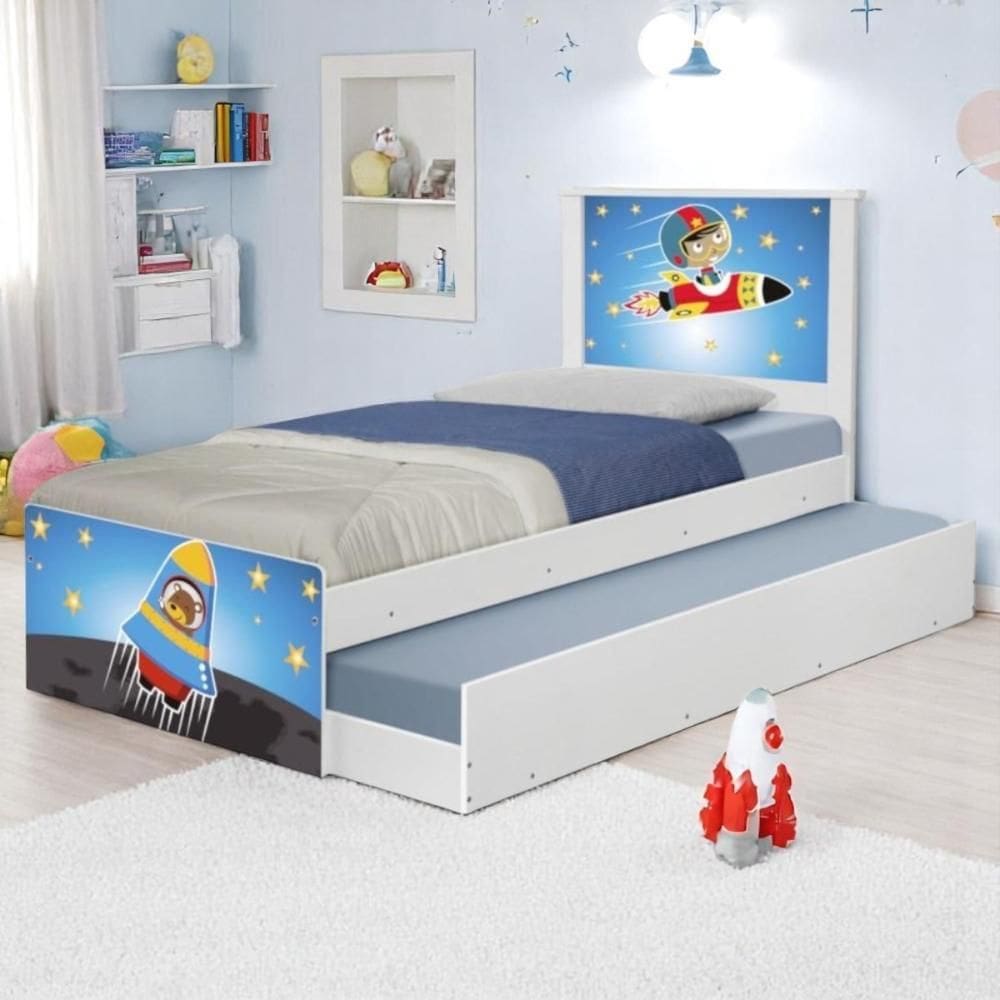 Bi Cama Juvenil Zap com Cabeceira Astronauta