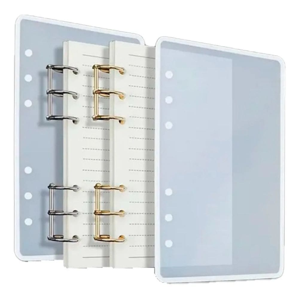 Caderno de molde de resina de silicone para resina epóxi de 13 cm