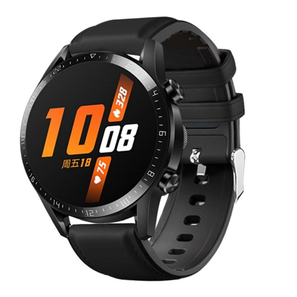 Pulseira de couro compatível com Huawei GT 2, GT 3 46mm, Huawei
