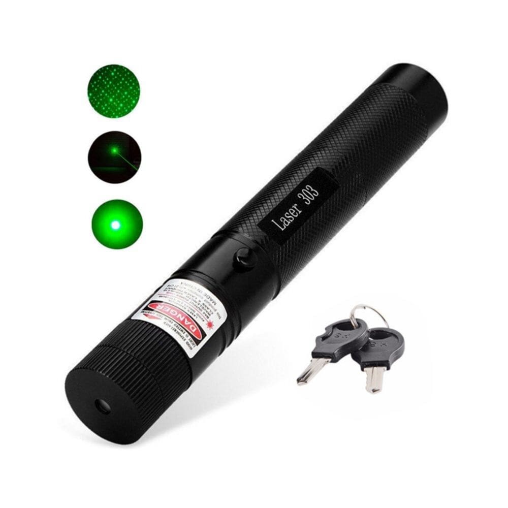 Ponteiro laser verde astronômico 1000mW com bateria recarregável