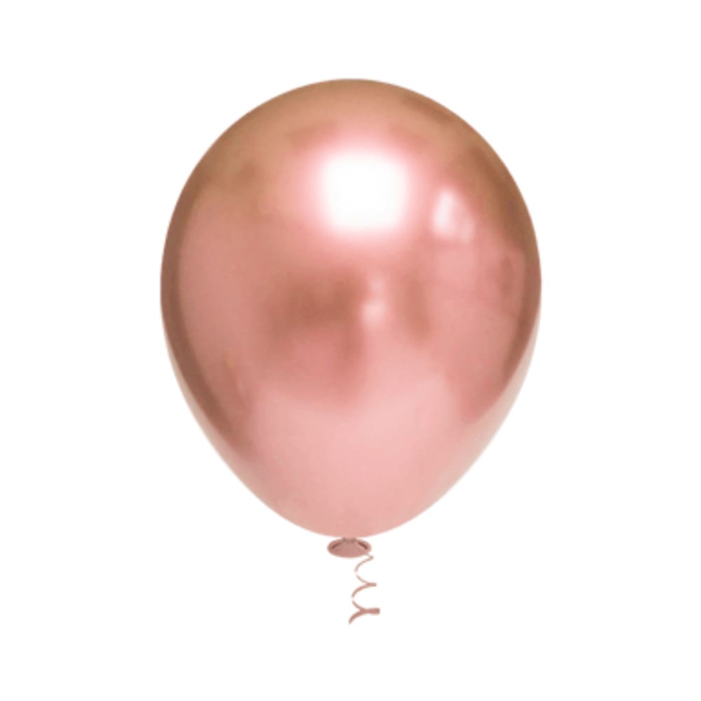 Balão de Látex 5” Redondo Rose Platino 25un Pic Pic