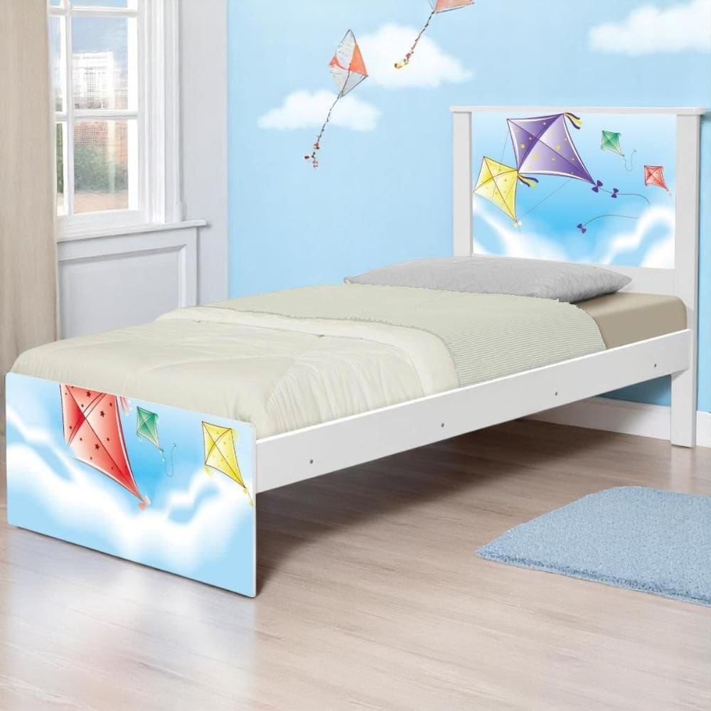 Cama Juvenil Zap com Cabeceira Pipas