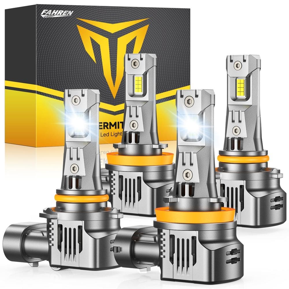 Lâmpadas LED FAHREN H11 9005 6500K 100000LM 12V Pacote com 4