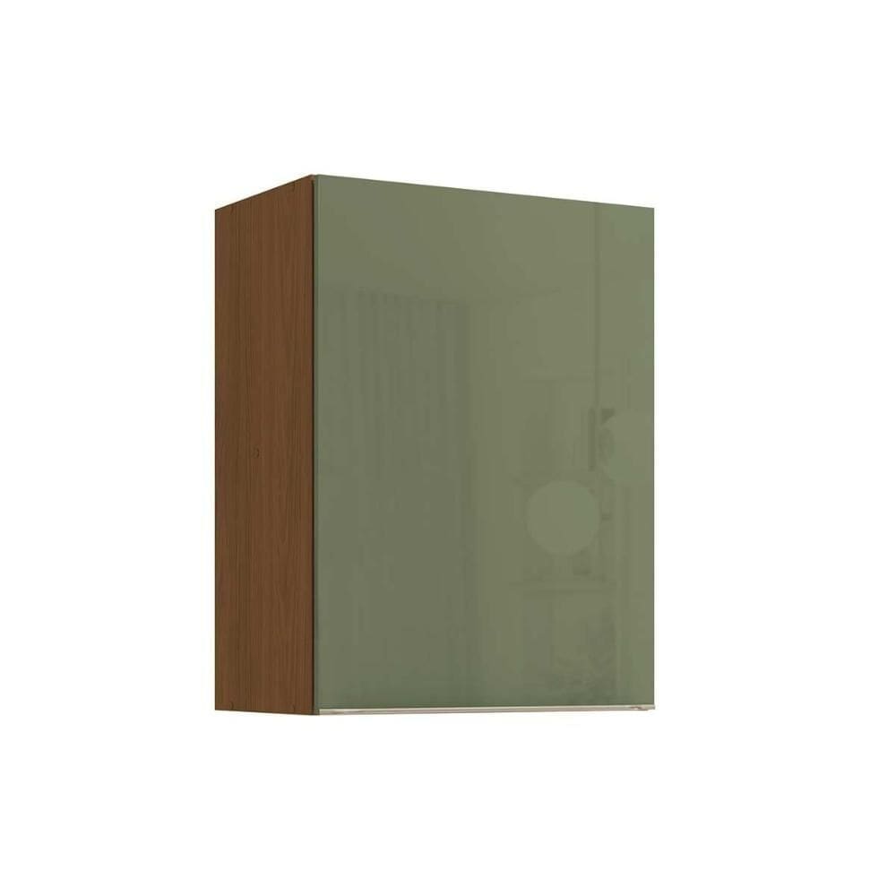 Armário Aéreo p/ Cozinha Vibra T643 c/ 1 Porta 60cm Canela/Verde Pistache Lacca - Kappesberg