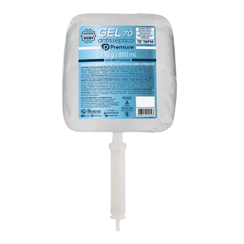 Álcool em Gel Antisséptico para Mãos 800ml Premisse