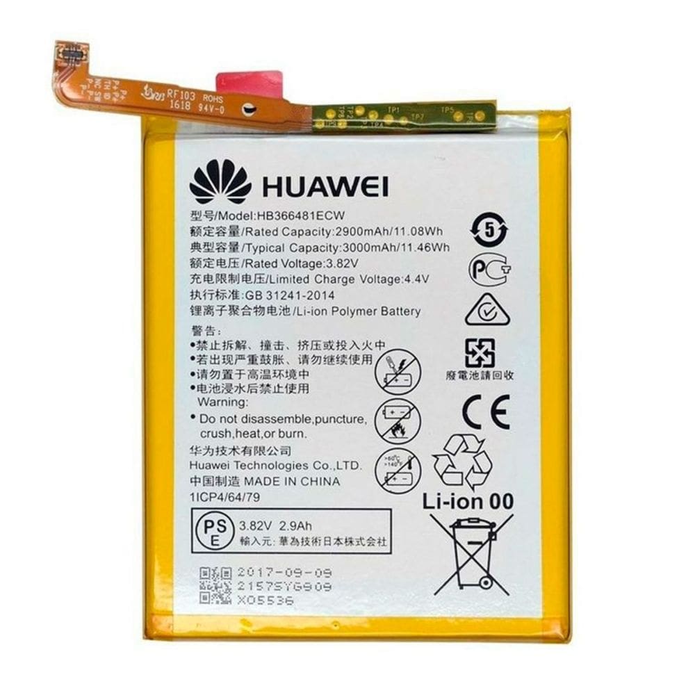 Substituição da bateria Huawei P9/P9 Lite/P20 Lite/Y7 2018