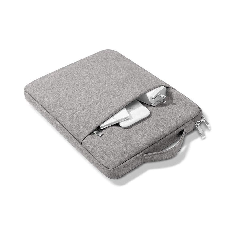 Bolsa para notebook de microfibra impermeável 15-16 polegadas cinza