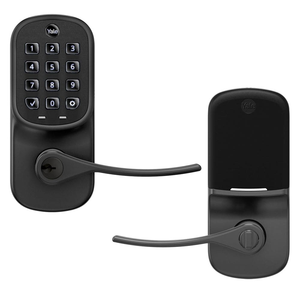 Teclado Lock Yale Assure Lever, entrada sem chave, bloqueio automático, preto