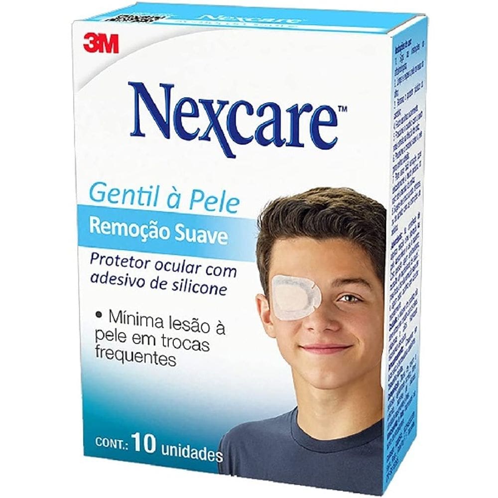 Kit com 2 Caixas de Protetor Ocular Nexcare Adulto Remoção Suave