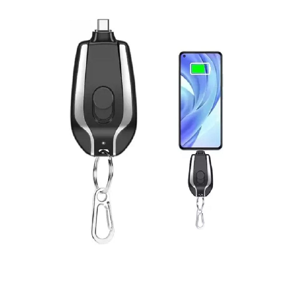 Carregador portátil Power Bank Chaveiro tipo C 1500mAh